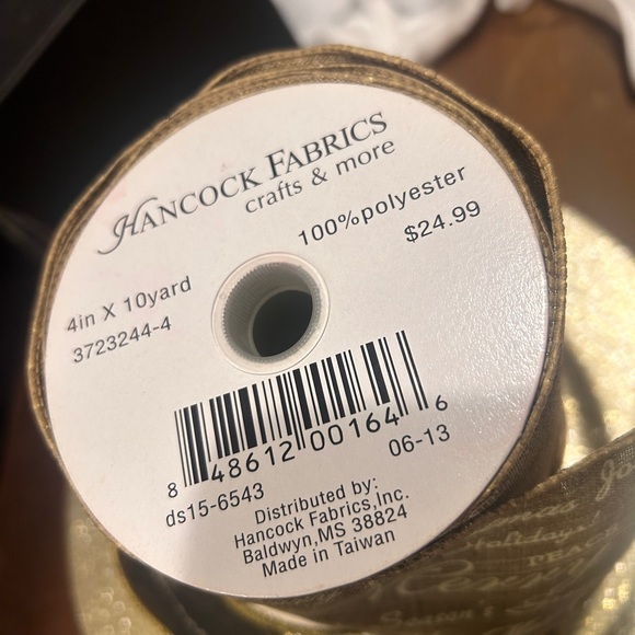 Two rolls of Wide Christmas ribbon 4”x22.5 ft. - Picture 13 of 14